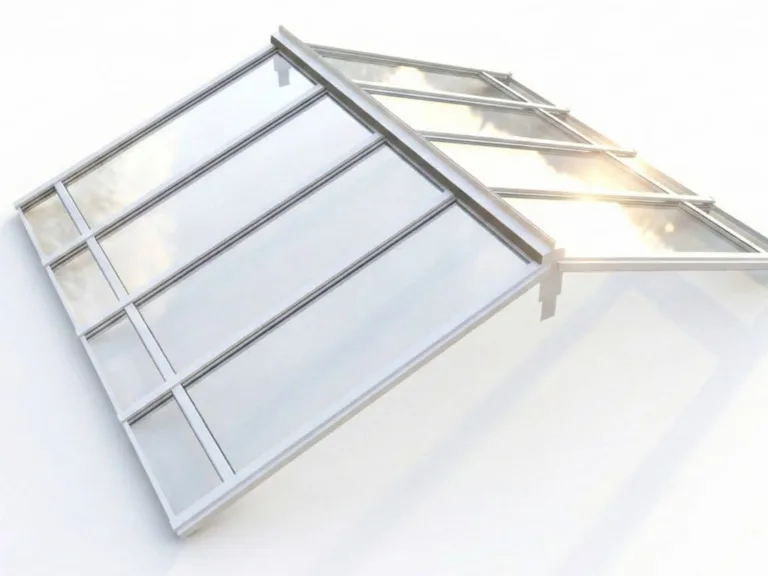 produktbild glastak sadeltak för expodul uterum 33mm härdat vit