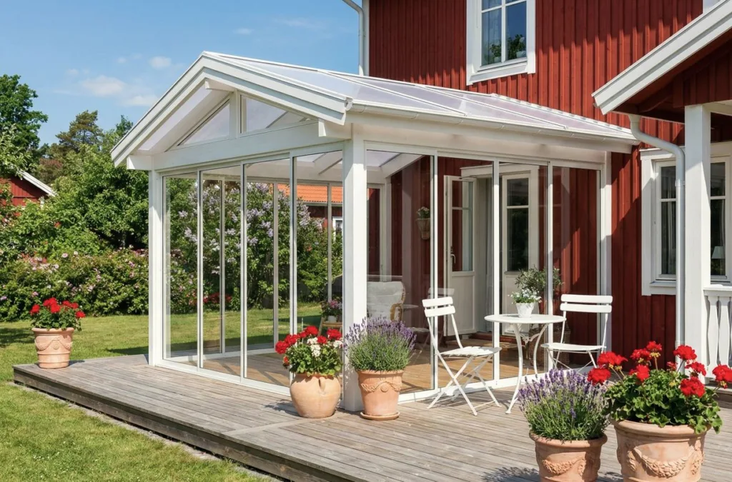 Produktbild expodul uterum sadeltak stomme limträ sommar