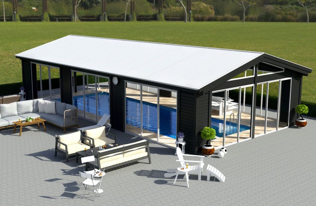 Poolhus verbyggnad Uterum Inspiration Expodul Uterum