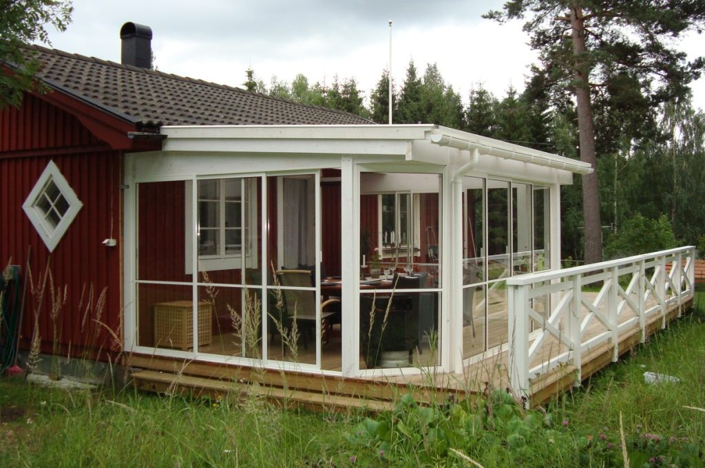 uterum pulpettak limträstomme inglasning