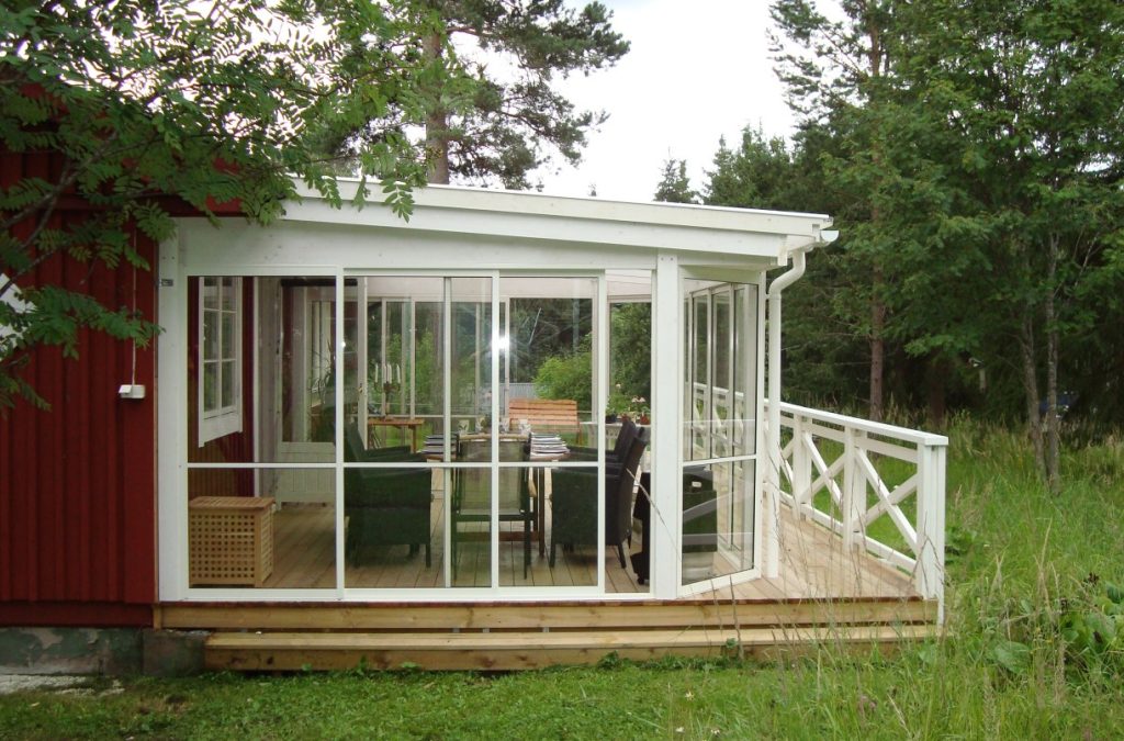 uterum pulpettak limträstomme inglasning