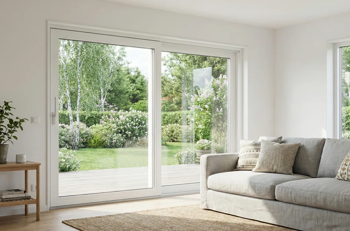 fasadskjutparti från expodul uterum iglo HS vit