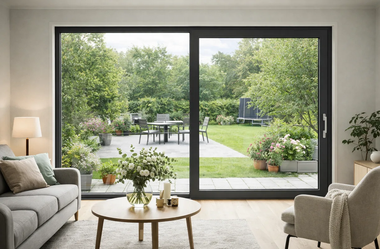 fasadskjutparti från expodul uterum iglo slide edge insidavy