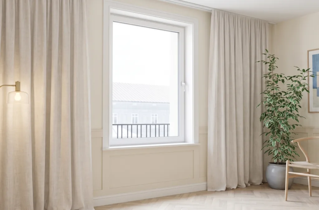 produktbild av ideal neo md pvc fönster med turn & tilt-funktion.