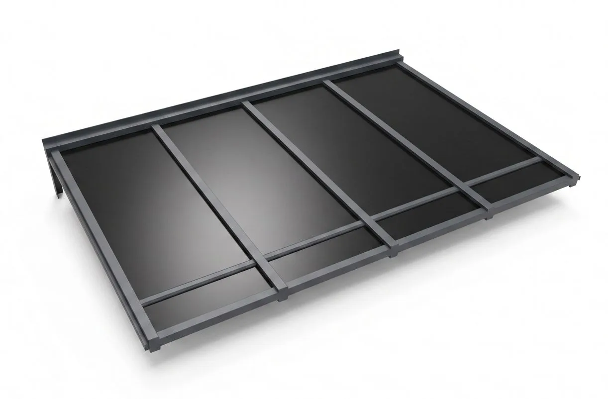 Sandwichtak Uterum Pulpettak, 33mm Svart - Bild 2