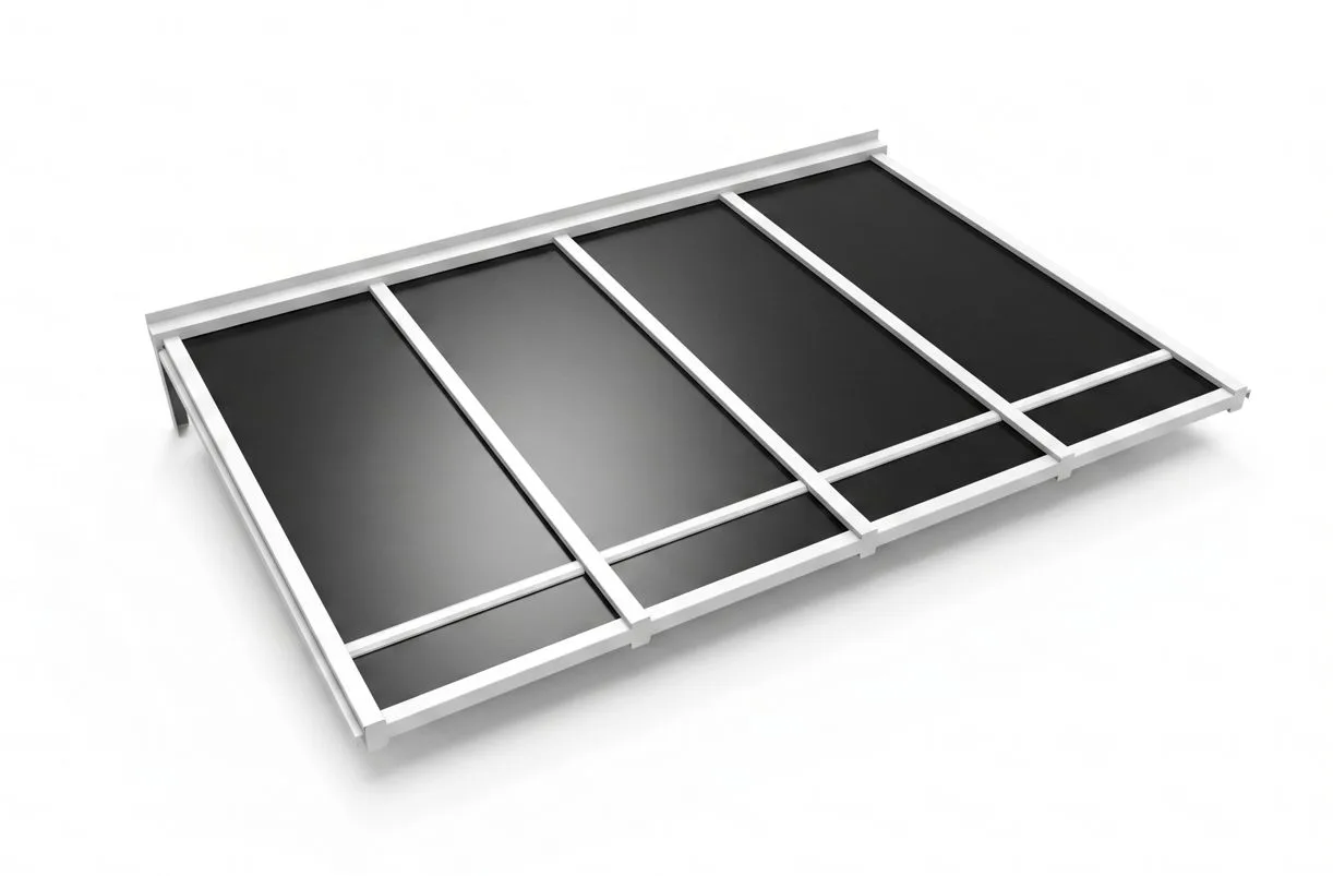 Sandwichtak Uterum Pulpettak, 33mm Svart - Bild 3